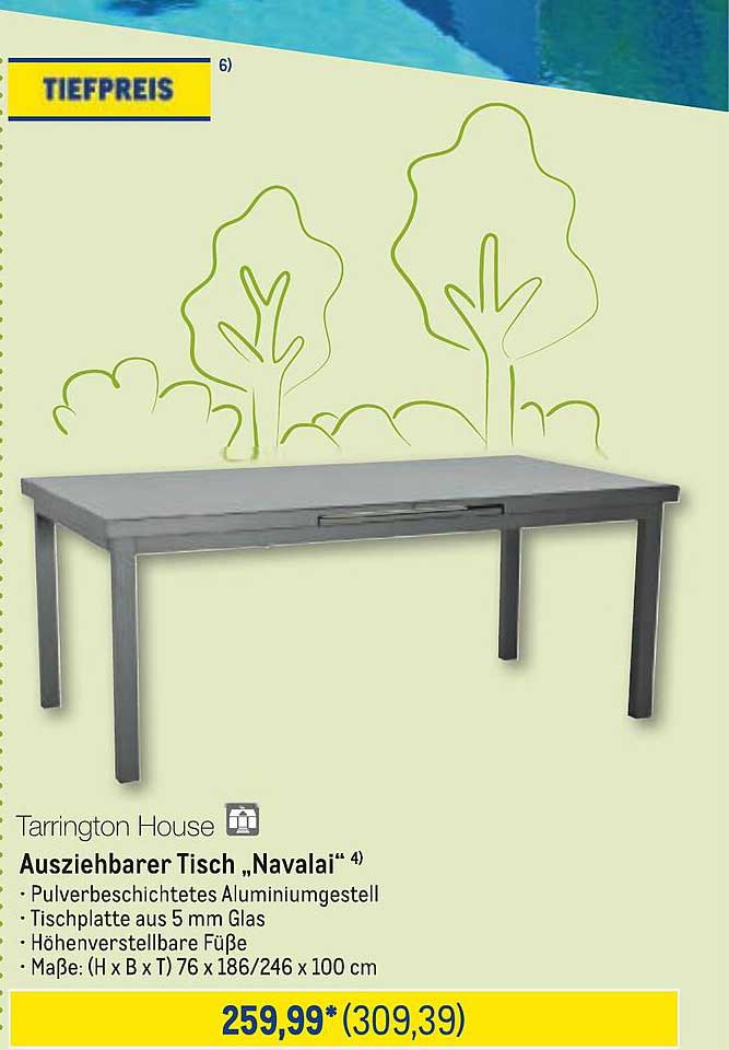 Ausziehbarer Tisch „Navalai“