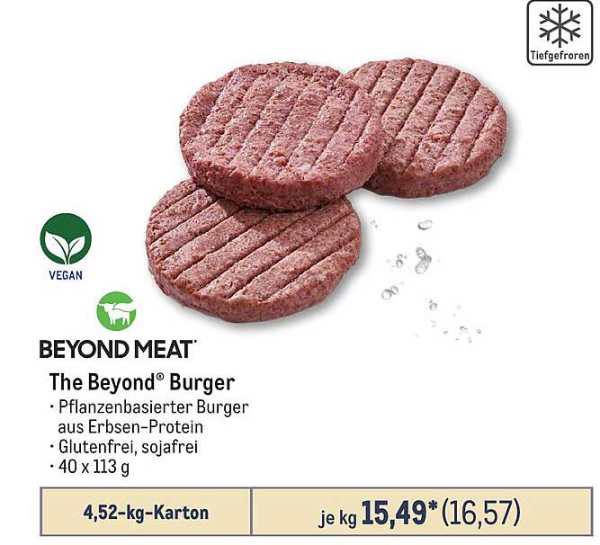 Beyond Burger – Pflanzlicher Burger aus Erbsen-Protein