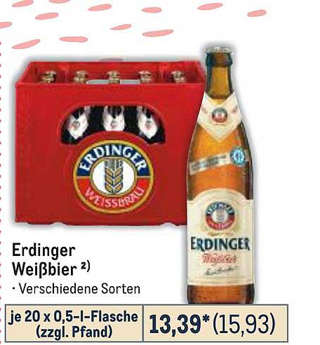 Erdinger Weißbier – Verschiedene Sorten