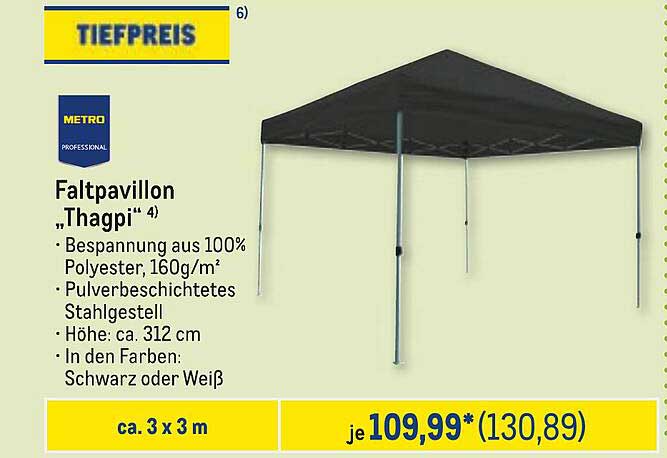 Faltpavillon "Thagpi"