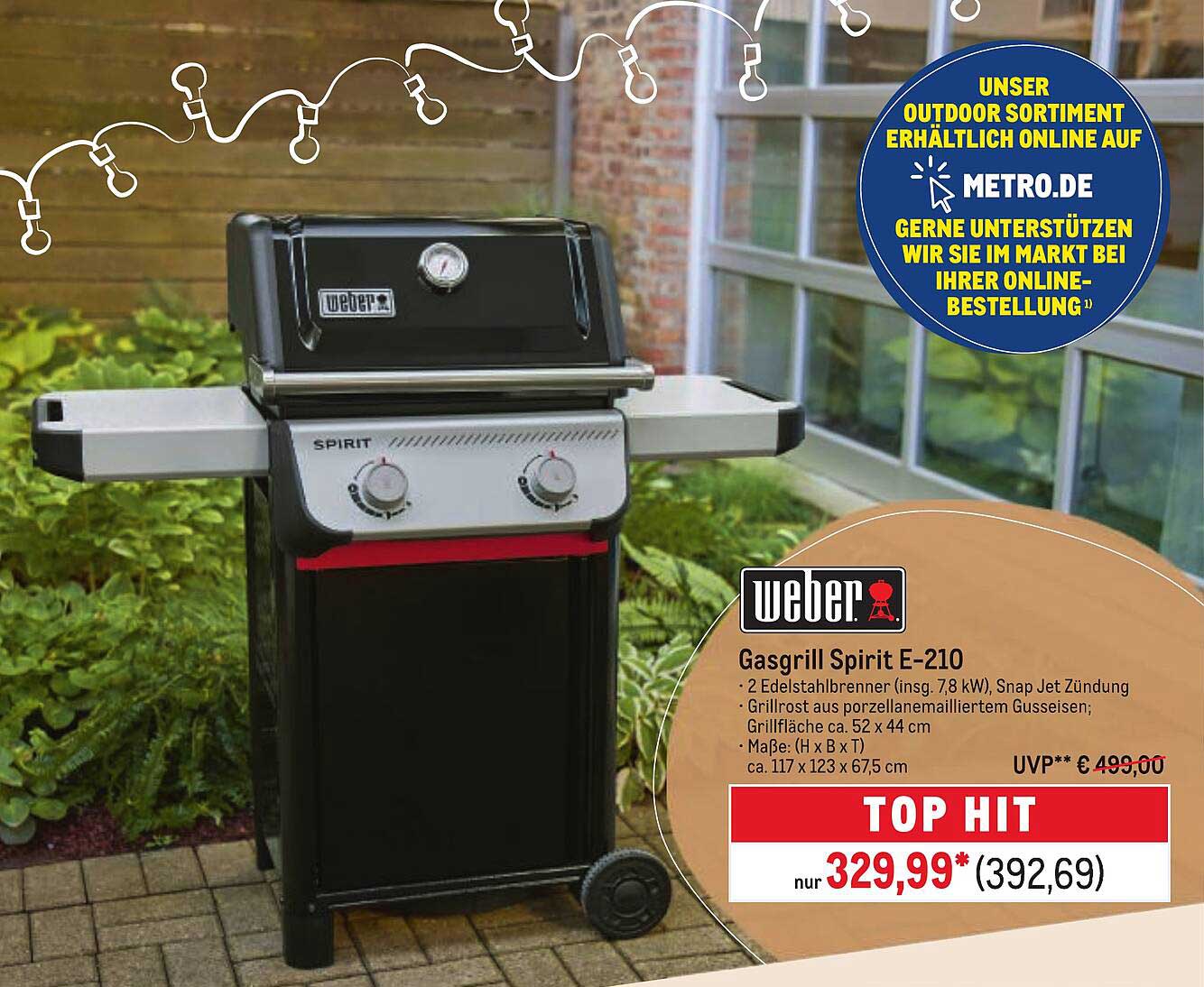 Gaskgrill Spirit E-210