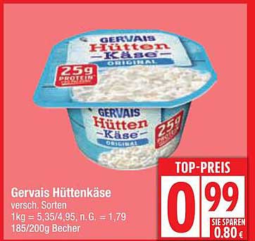 Gervais Hüttenkäse 185/200g Becher - Top-Preis!