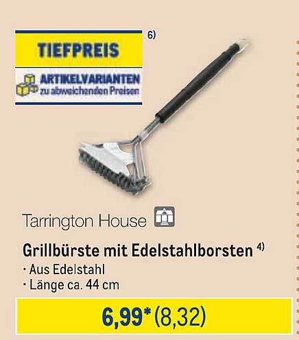 Grillbürste mit Edelstahlborsten