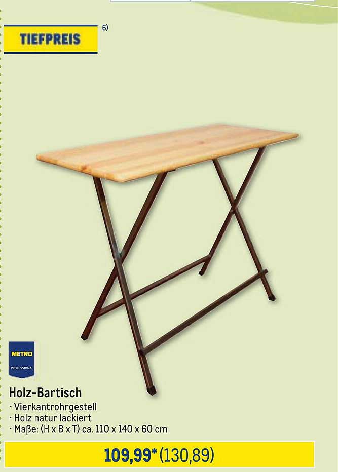 Holz-Bartisch