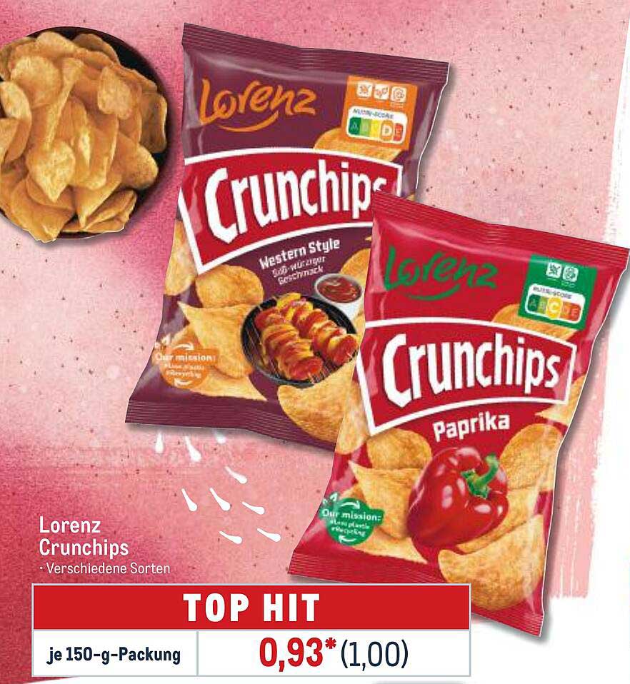 Lorenz Crunchips - Verschiedene Sorten