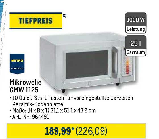 Mikrowelle GMW 1125