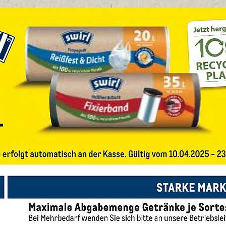 swirl® Reißfest & Dicht und swirl® Fixierband