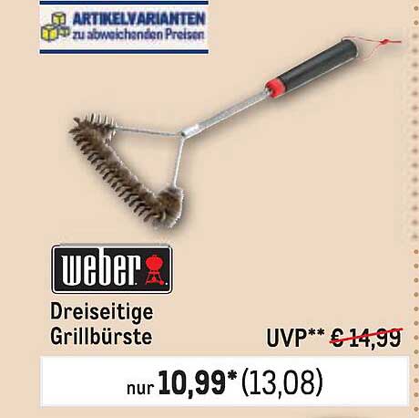 Weber Dreiseitige Grillbürste
