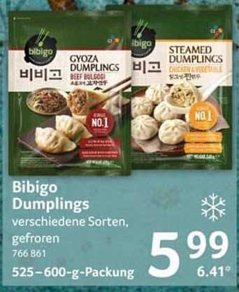Bibigo Dumplings verschiedene Sorten, gefroren