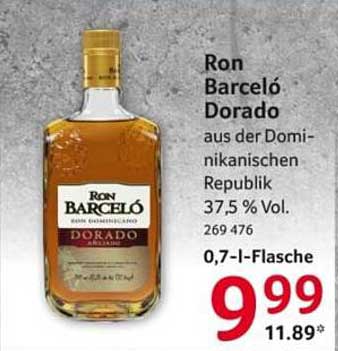Ron Barceló Dorado aus der Dominikanischen Republik 37,5 % Vol.