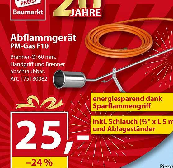 Abflammgerät PM-Gas F10