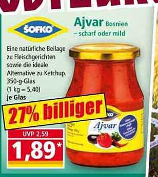 Ajvar Bosnien – scharf oder mild