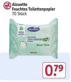 Alouette Feuchtes Toilettenpapier 70 Stück