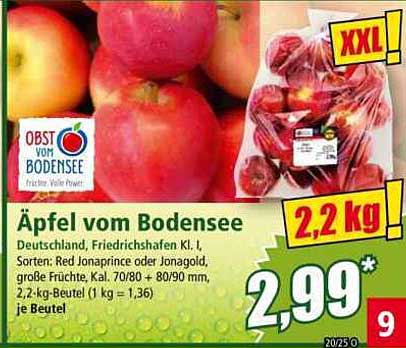 Äpfel vom Bodensee 2,2 kg