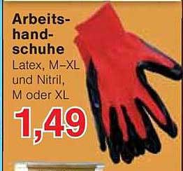 Arbeitshandschuhe - Latex und Nitril in verschiedenen Größen