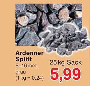 Ardenner Splitt 8-16mm, grau - 25 kg Sack