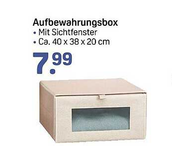 Aufbewahrungsbox mit Sichtfenster