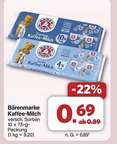 Bärenmarke Kaffee-Milch - vielseitiger Genuss!
