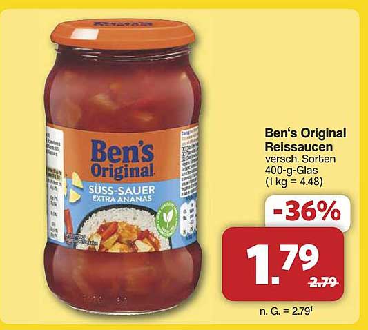 Ben's Original Reissaucen - Süss-Sauer Extra Ananas 400 g