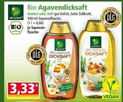 Bio-Agavendicksaft dunkel oder hell - hochqualitativ und vielseitig