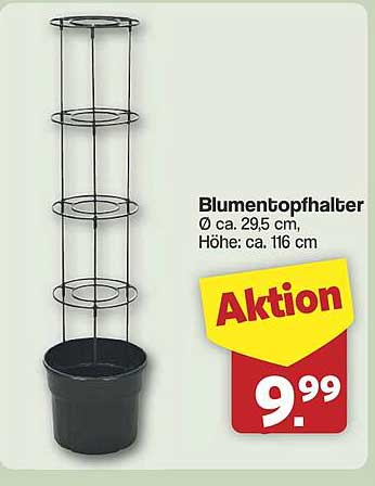 Blumentopfhälter Ø ca. 29,5 cm, Höhe ca. 116 cm