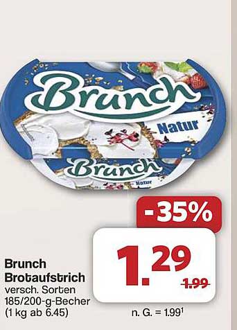 Brunch Brotaufstrich verschiedene Sorten 185/200-g-Becher