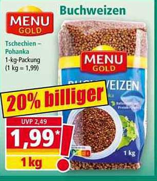Buchweizen MENU GOLD – 1 kg für nur 1,99 €
