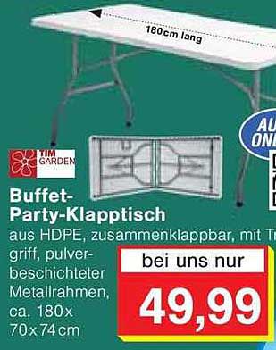 Buffet-Party-Klapp Tisch