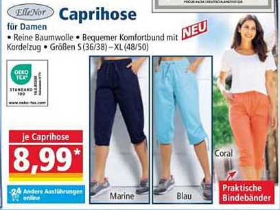 Caprihose für Damen - Neuheit von ElleNor