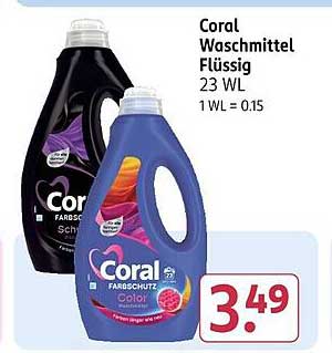 Coral Waschmittel Flüssig 23 WL