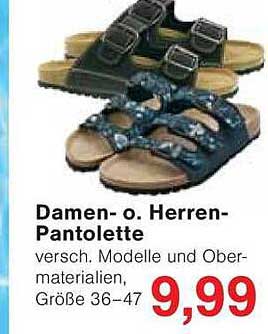 Damen- o. Herren-Pantolette