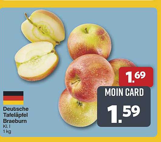 Deutsche Tafeläpfel Braeburn Kl. I 1 kg