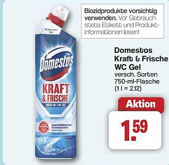 Domestos Kraft & Frische WC Gel 750 ml