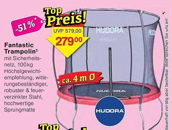 Fantastic Trampolin mit Sicherheitsnetz