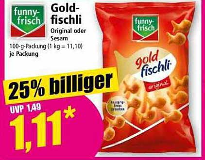 Funny-Frisch Goldfischli - Original oder Sesam