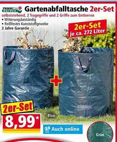 Gartenabfalltasche 2er-Set