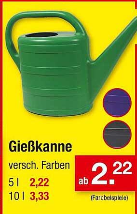 Gießkanne in verschiedenen Farben