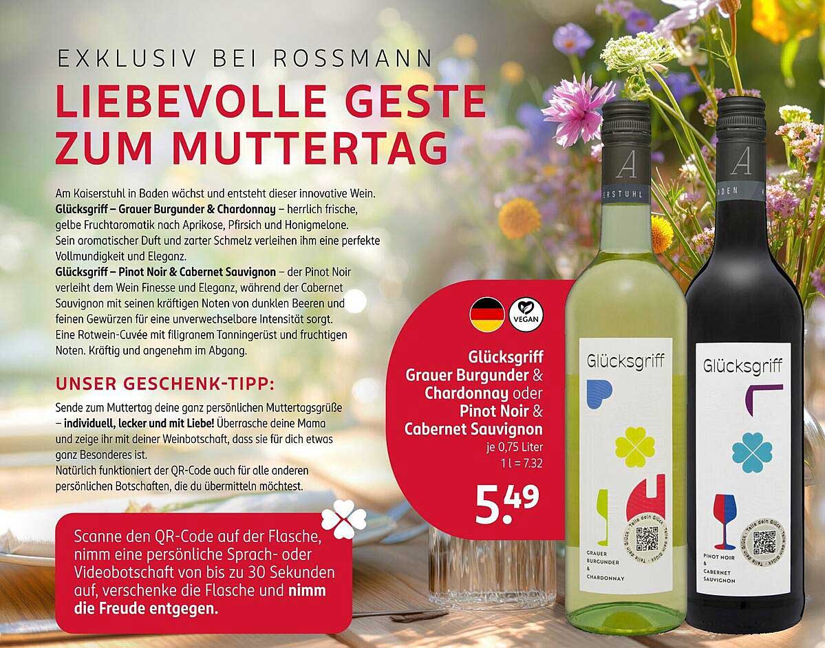 Glücksgriff Grauer Burgunder & Chardonnay oder Pinot Noir & Cabernet Sauvignon