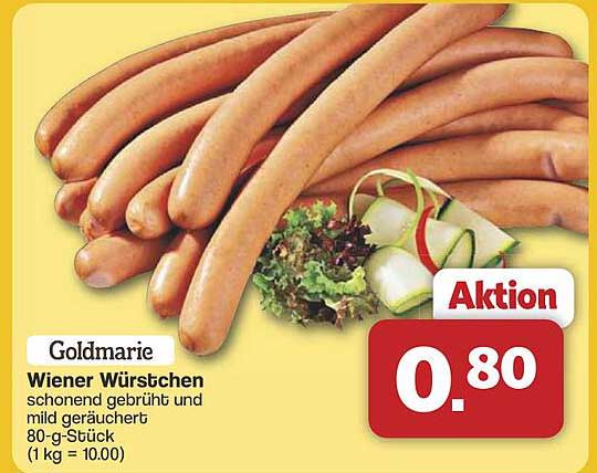 Goldmarie Wiener Würstchen 80-g-Stück