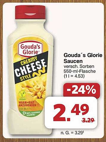 Gouda´s Glorie Creamy Cheese Style Sauce 550 ml