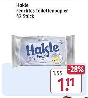 Hakle Feuchtes Toilettenpapier 42 Stück