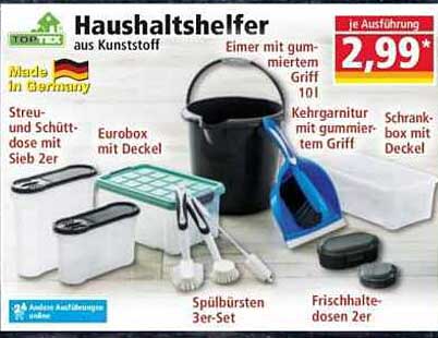 Haushaltshelfer aus Kunststoff