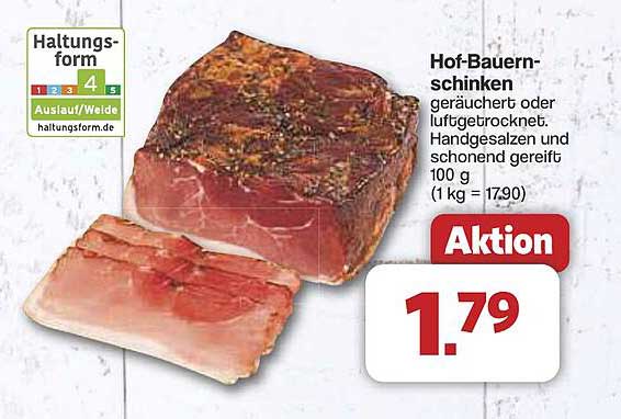 Hof-Bauernschinken – geräuchert oder luftgetrocknet
