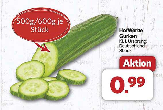 HofWerte Gurken - frisch und knackig