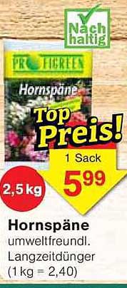 Hornspäne 2,5 kg - umweltfreundlicher Langzeitdünger