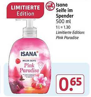 Isana Seife im Spender 500 ml - Pink Paradise