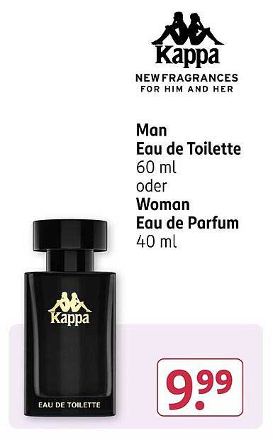 Kappa Eau de Toilette für Herren (60 ml) oder Eau de Parfum für Damen (40 ml)