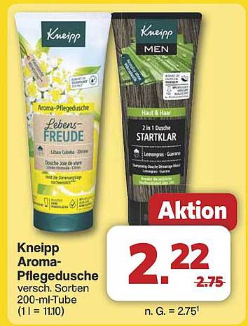 Kneipp Aroma-Pflegedusche - verschiedene Sorten 200-ml-Tube