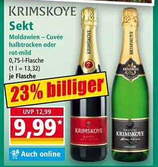 KRIMSKOYE Sekt – Moldawien – Cuvée halbtrocken oder rot-mild