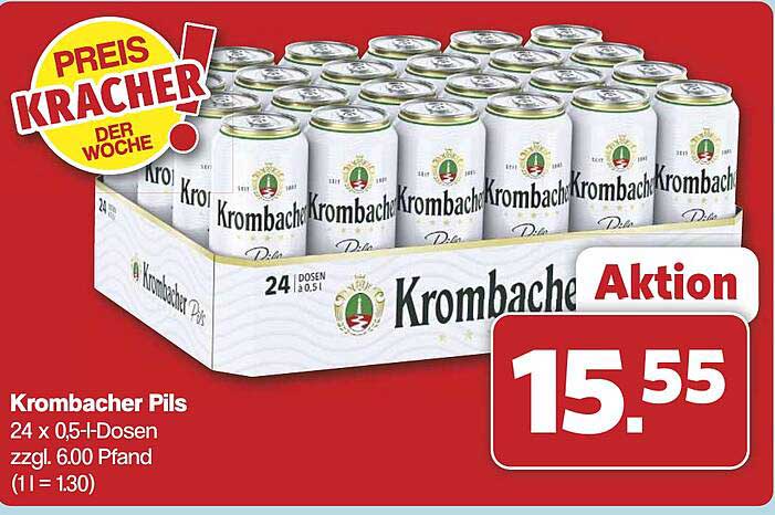Krombacher Pils 24 x 0,5 l-Dosen